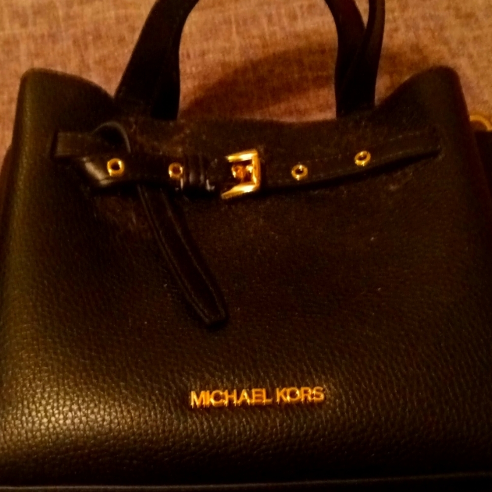 Black leather Michael Kors bag
